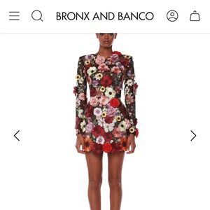 Bronx and Banco bouquet Maraya long sleeve dress